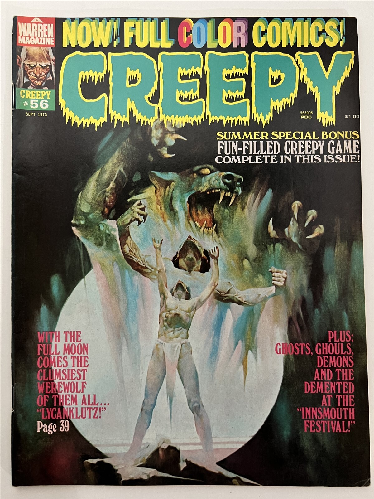 CREEPY #56 1973 WARREN HORROR MAGAZINE FAMOUS MONSTERS