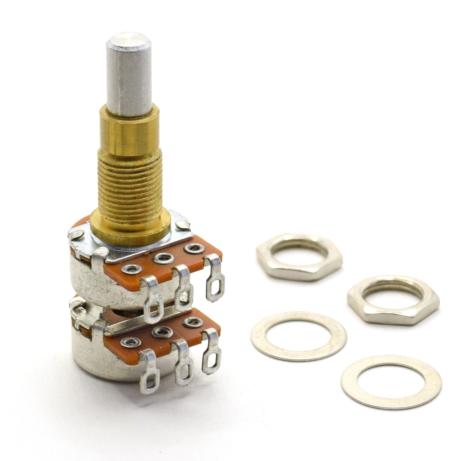 Alpha Potentiometer B500K Concentric Stacked Dime Size Pot