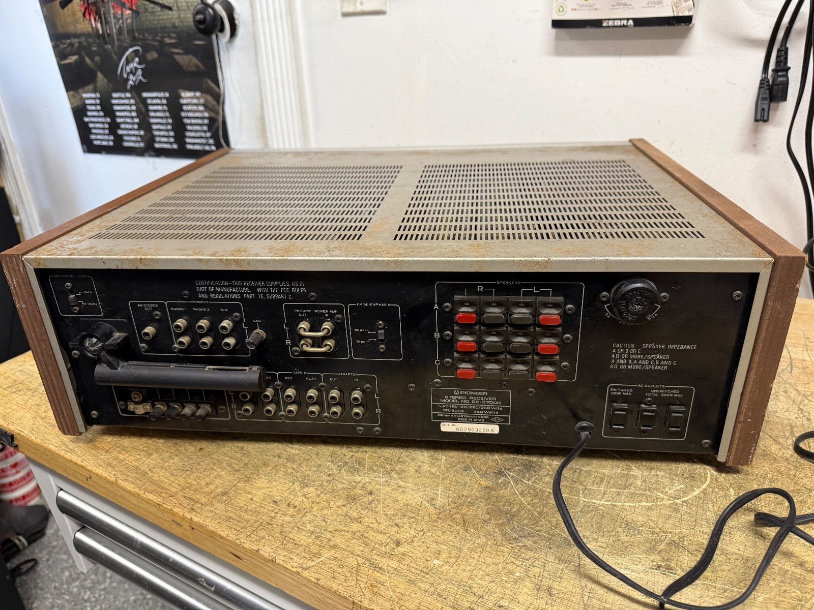 PIONEER SX-D7000 STEREO RECEIVER