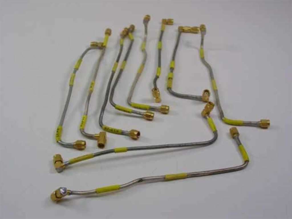 SMA Male Right-Angle Flexible RF Coax Cable 8 Inch Yellow Lot of 10