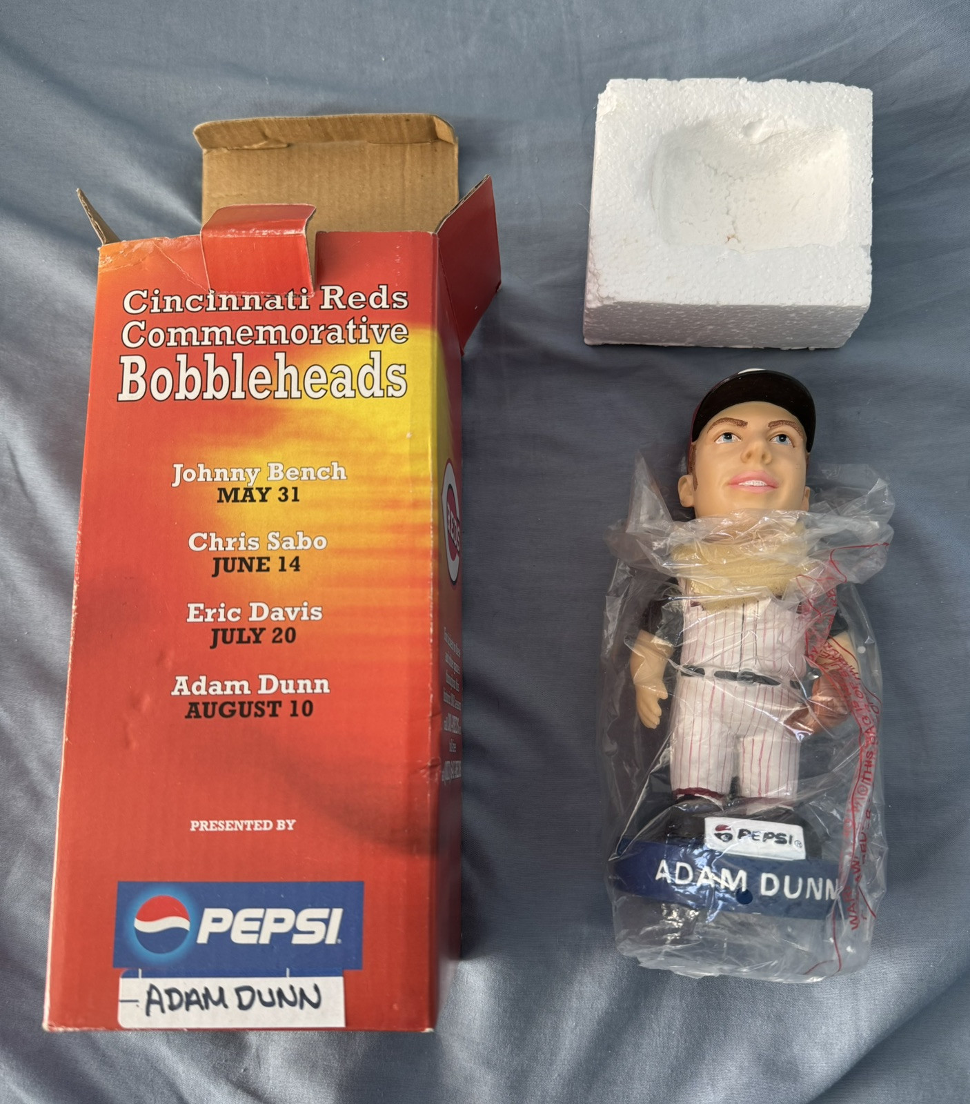 Rare 2002 Adam Dunn Cincinnati Reds Stadium Give Away SGA LE Bobblehead NIB MLB