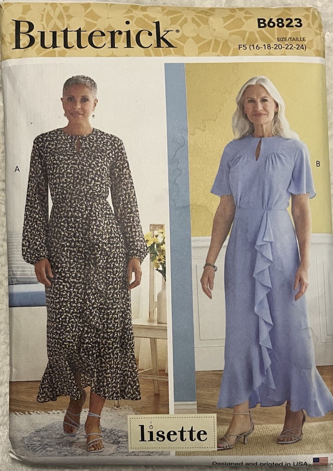 Butterick 6823 Misses' Dresses (16-24) NEW UNCUT