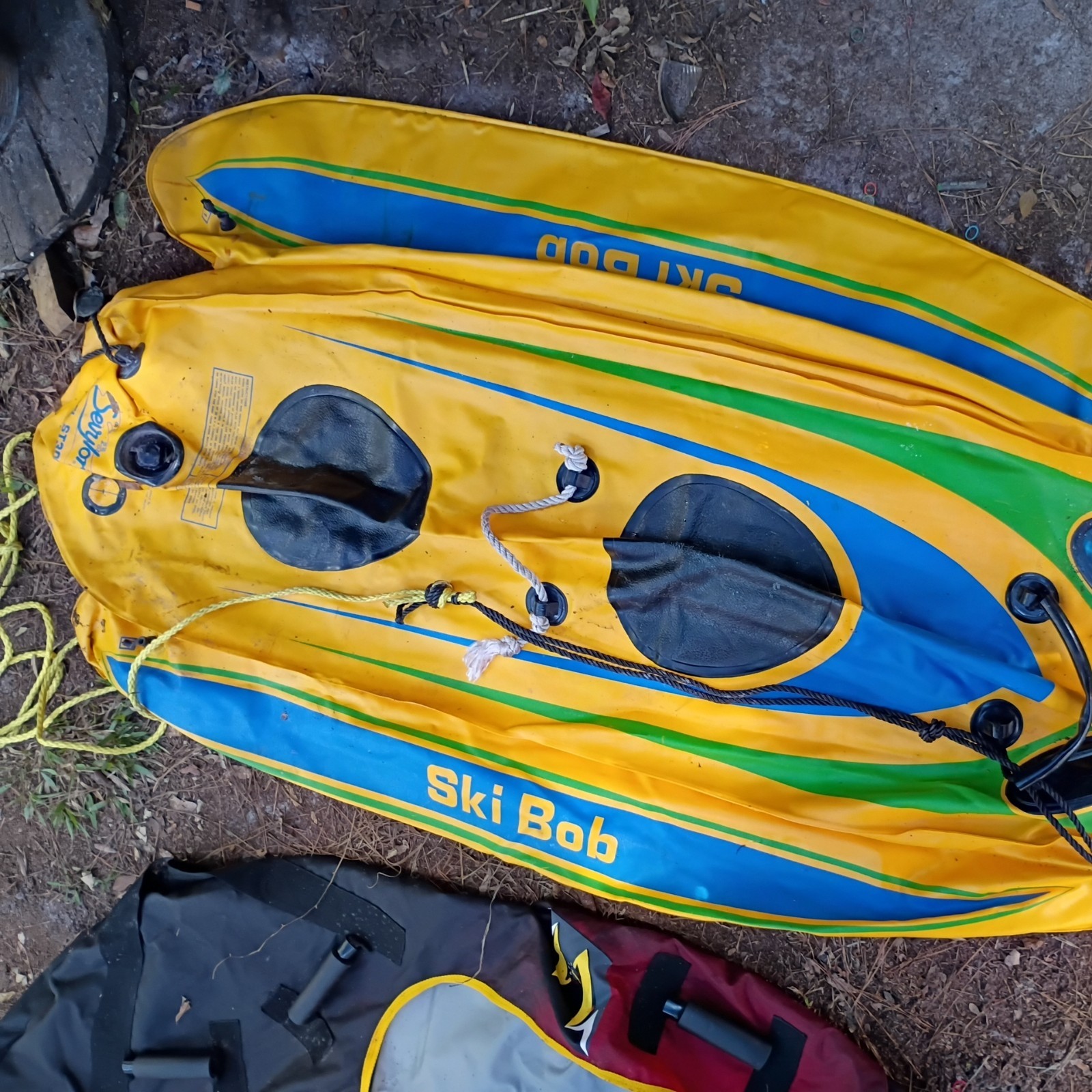 Sevylor Ski Bob Inflatable 2 Person Towable Tube ST3000 Used Tested Boat Toy Vtg