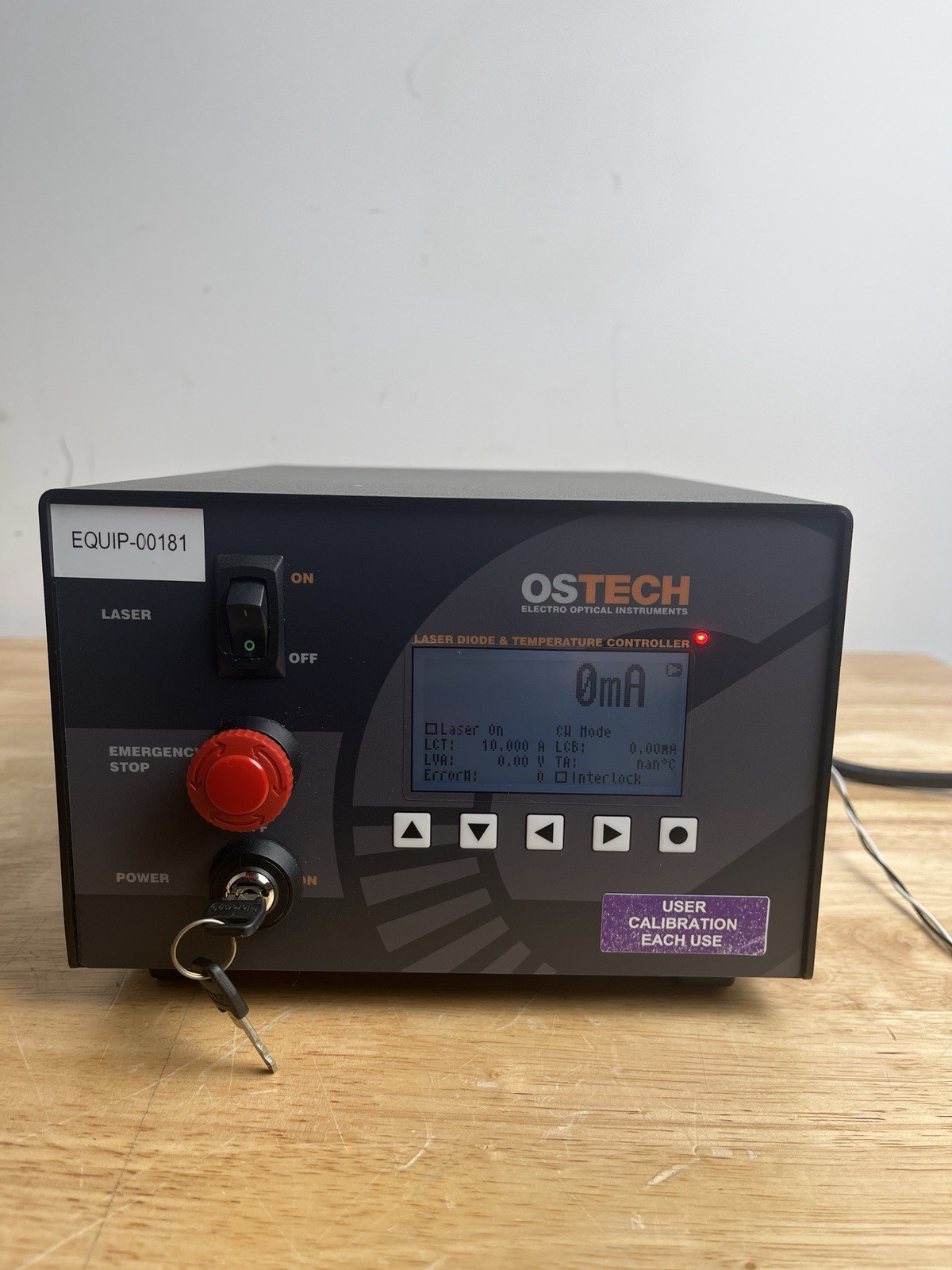 OSTech Laser Diode & Temp Controller – T12783, Electro Optical Instrument -Works