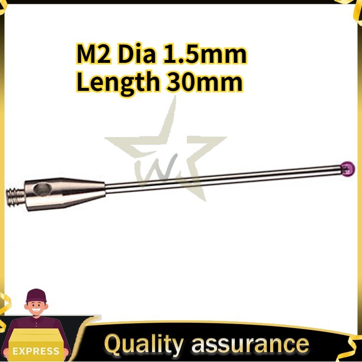 M2 Dia 1.5mm Length 30mm CMM Touch Probe Stylus CMM Tip for Tormach Renishaw