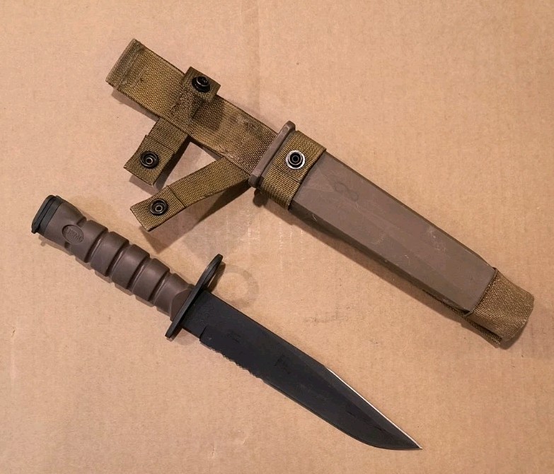 OKC-3S Knife Bayont Genuine Issue USMC + Scabbard Ontario Knife Co USA