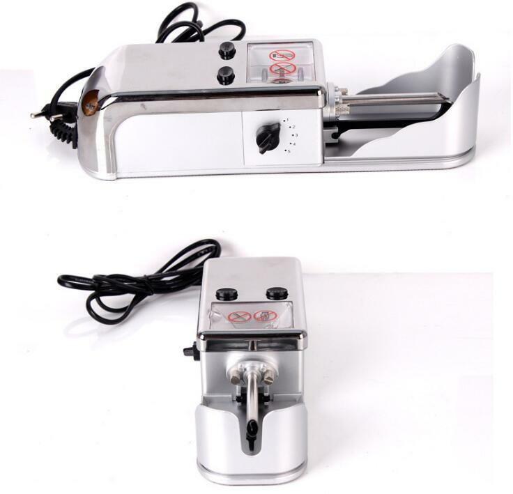 New Silver Cigarette Rolling Machine Electric Auto Tobacco Roller Injector Maker
