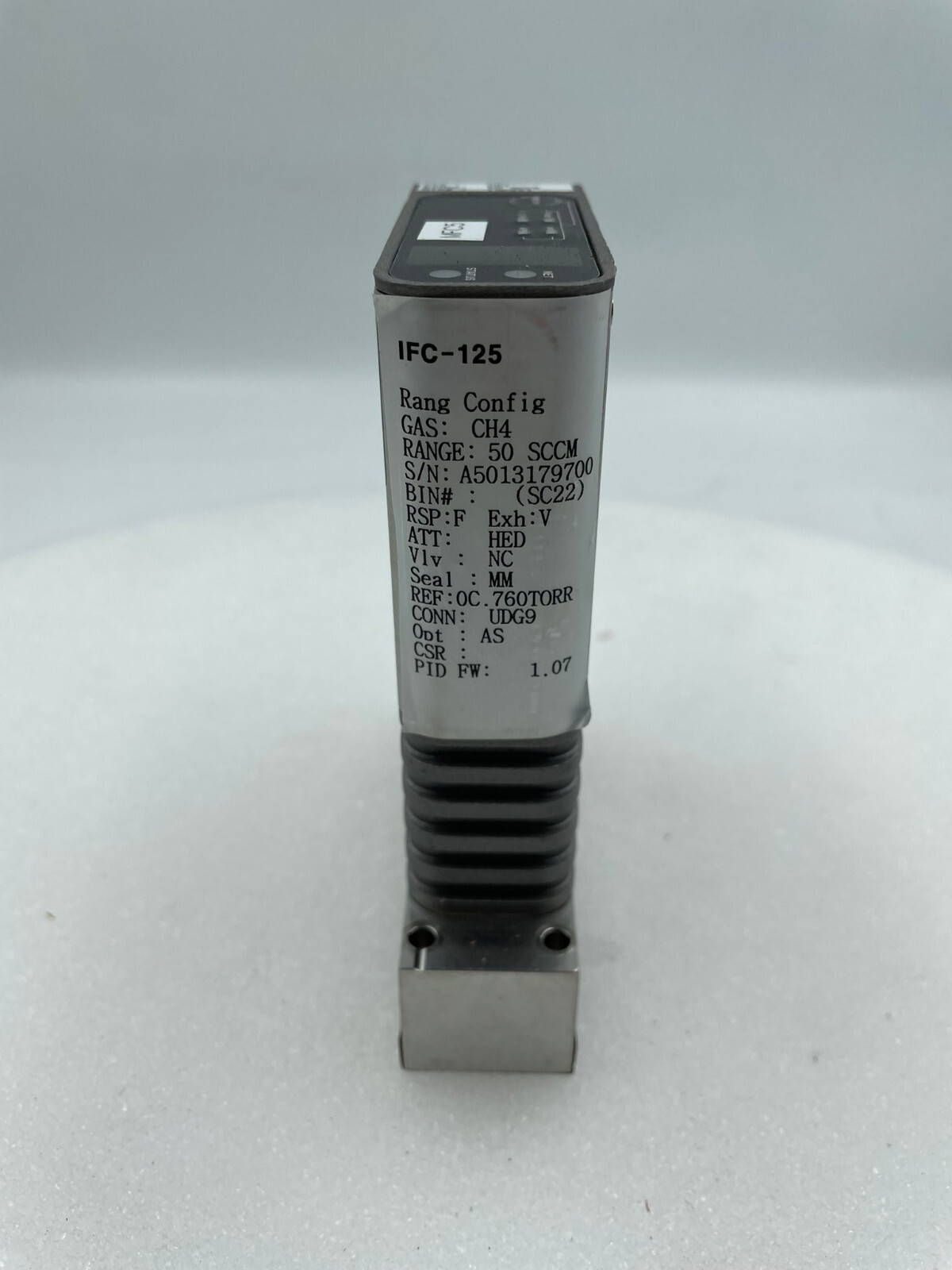 Brooks IFC-125 Mass Flow Controller 50 SCCM CH4