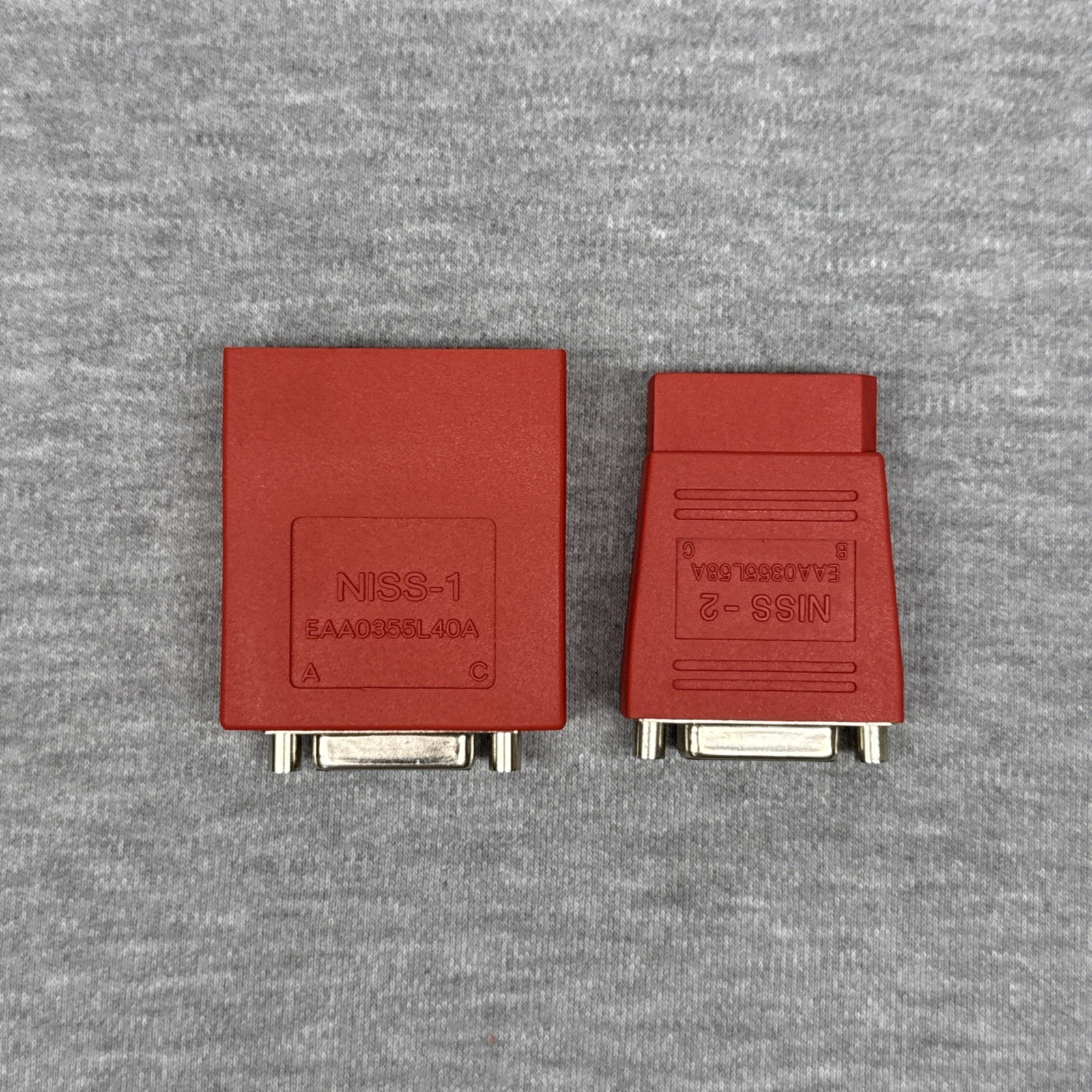 Snap On NISS-1 & NISS-2 Adapter Set MT2500 RED EAA0355L58A & EAA0355L40A
