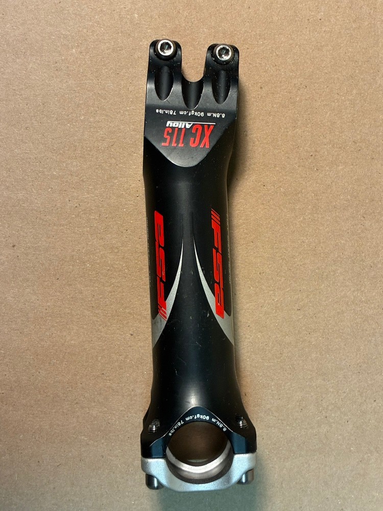 FSA Road Stem XC115, Alloy, 31.8 x 115 mm +/-6º, TI bolts, Pre-Owned