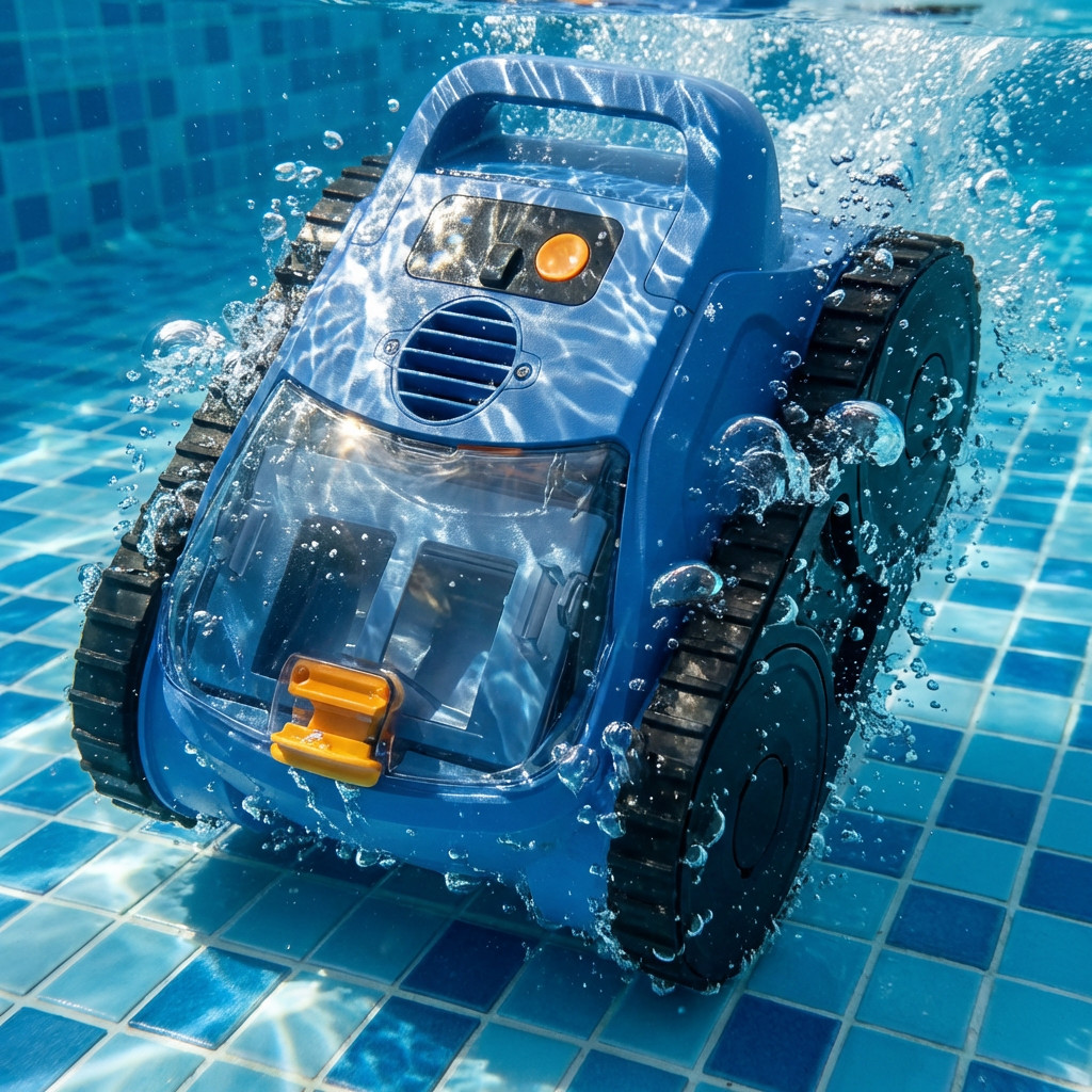 2026 Automatic Robotic Pool Vacuum Cleaner Wall Climbing Scrubber Inground Pools