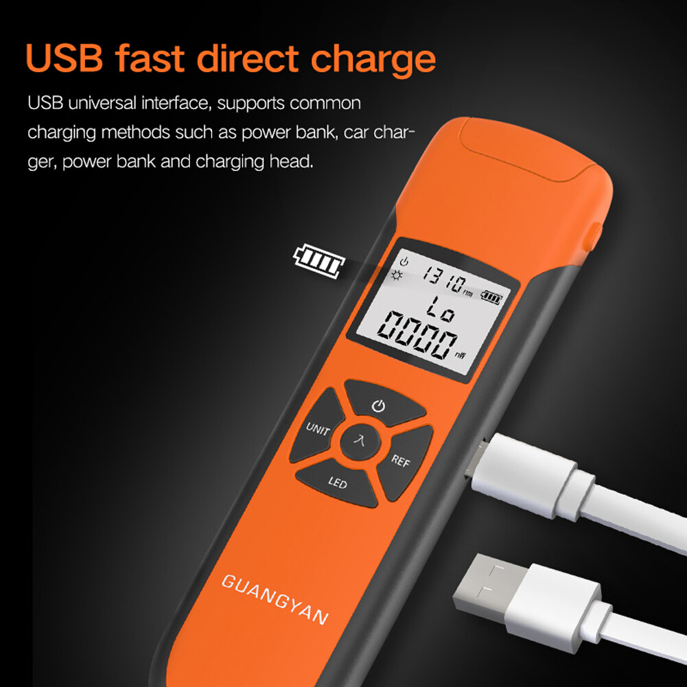 Lightweight Optical Power Meter High Accuracy Rechargeable Optic Power Meter