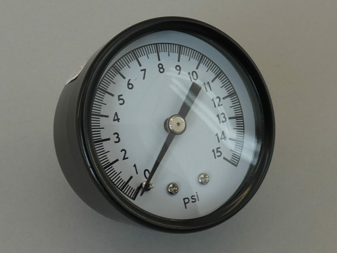 ELD 99201474 Pressure Gauge, 2", 0-15 PSI, 1/4" NPT - NEW Surplus!