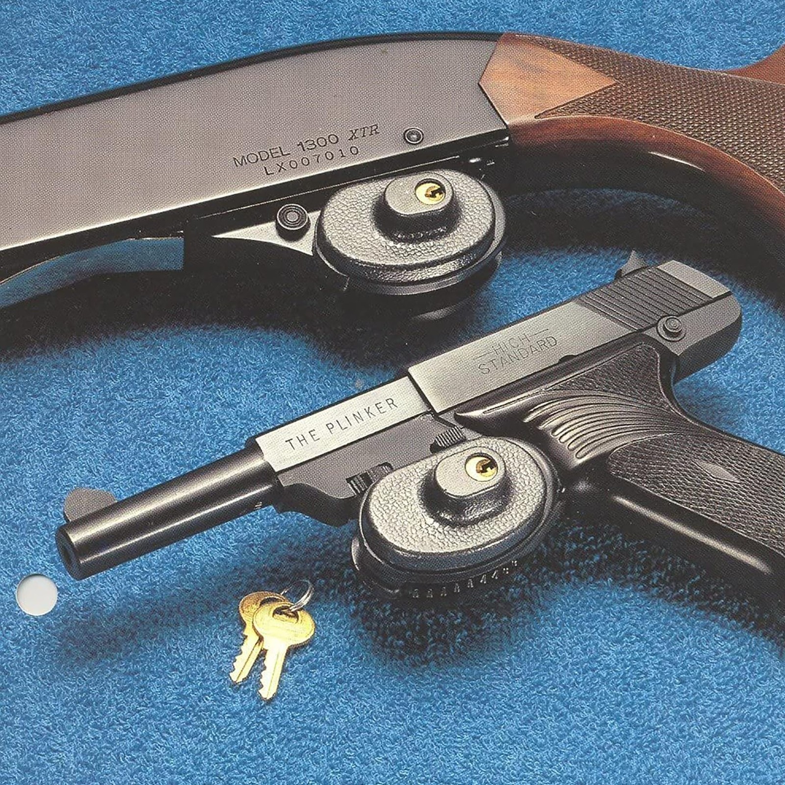 Keyed Alike Trigger Lock, Adjustable Gun Safety Lock with 2 Brass Spare Keys,...