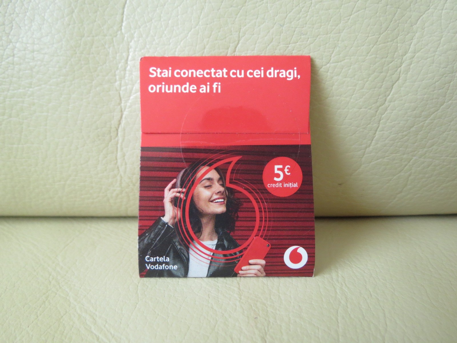 Vodafone Romania Prepaid SIM Card - 5 Euro Credit Included - Worldwide Roaming!