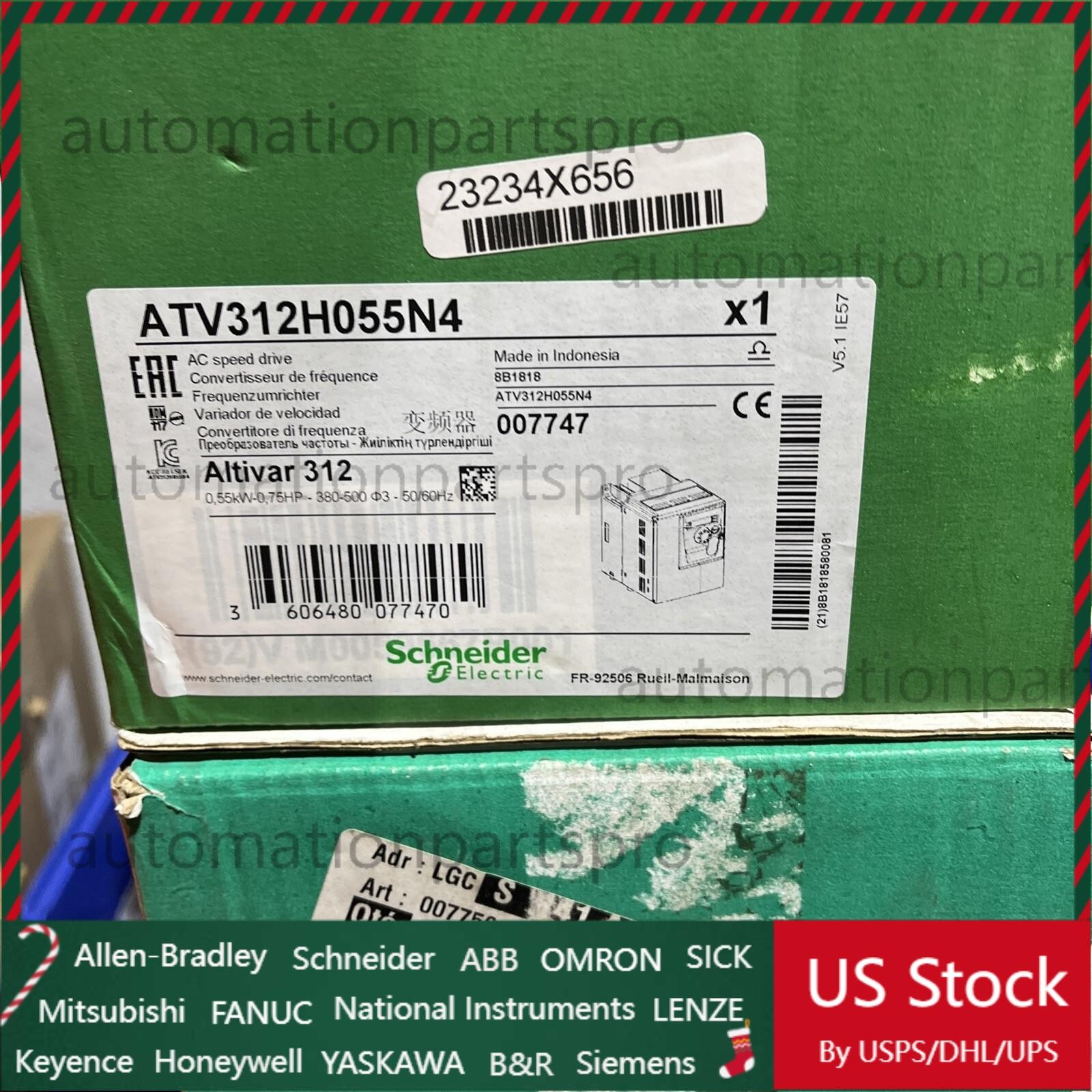 Schneider Electric ATV312H055N4 Ac Speed Drive 0.55KW 3phase Inverter New In Box