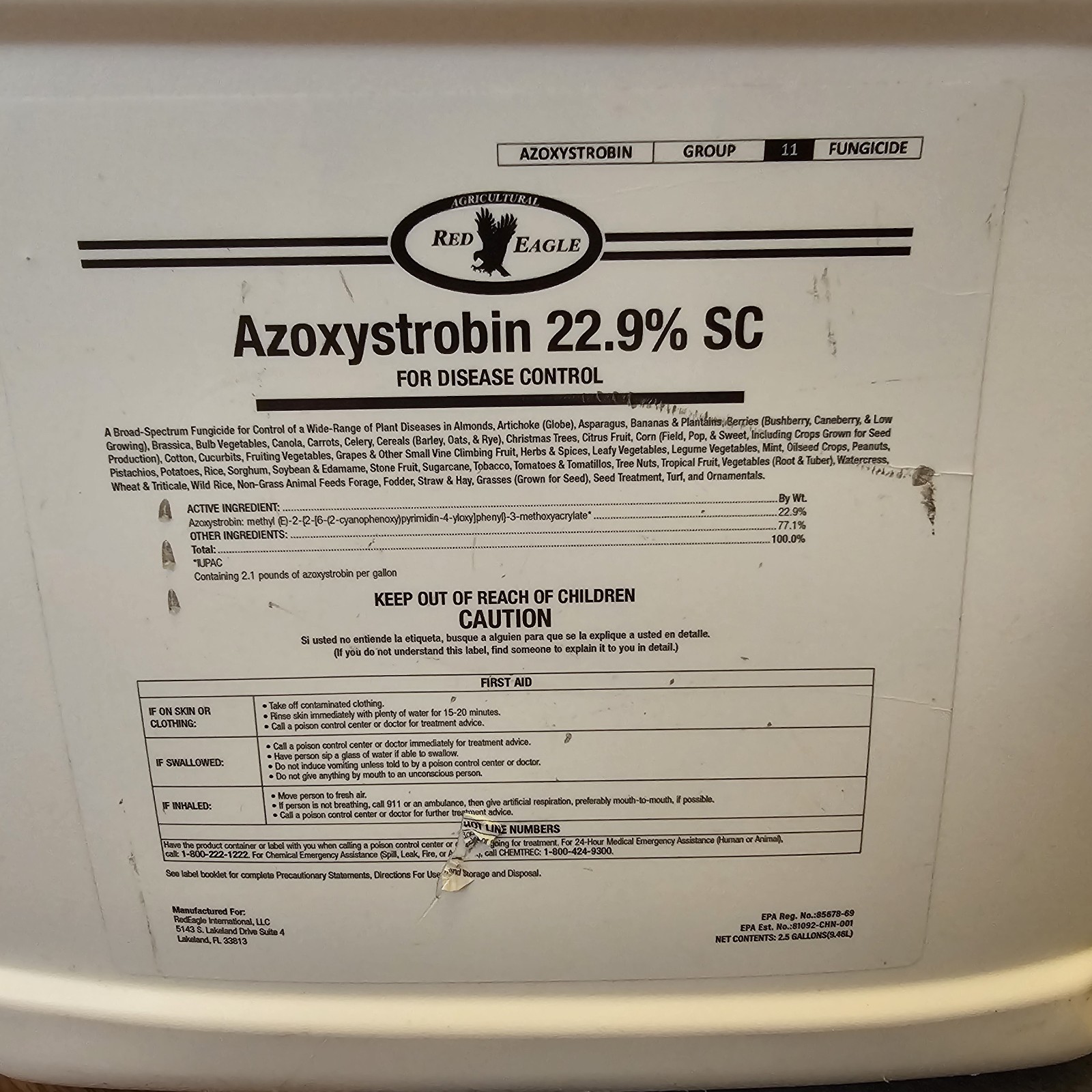 (Shelf5) Red Eagle Azoxystrobin 22.9% SC 2.5 GALLON