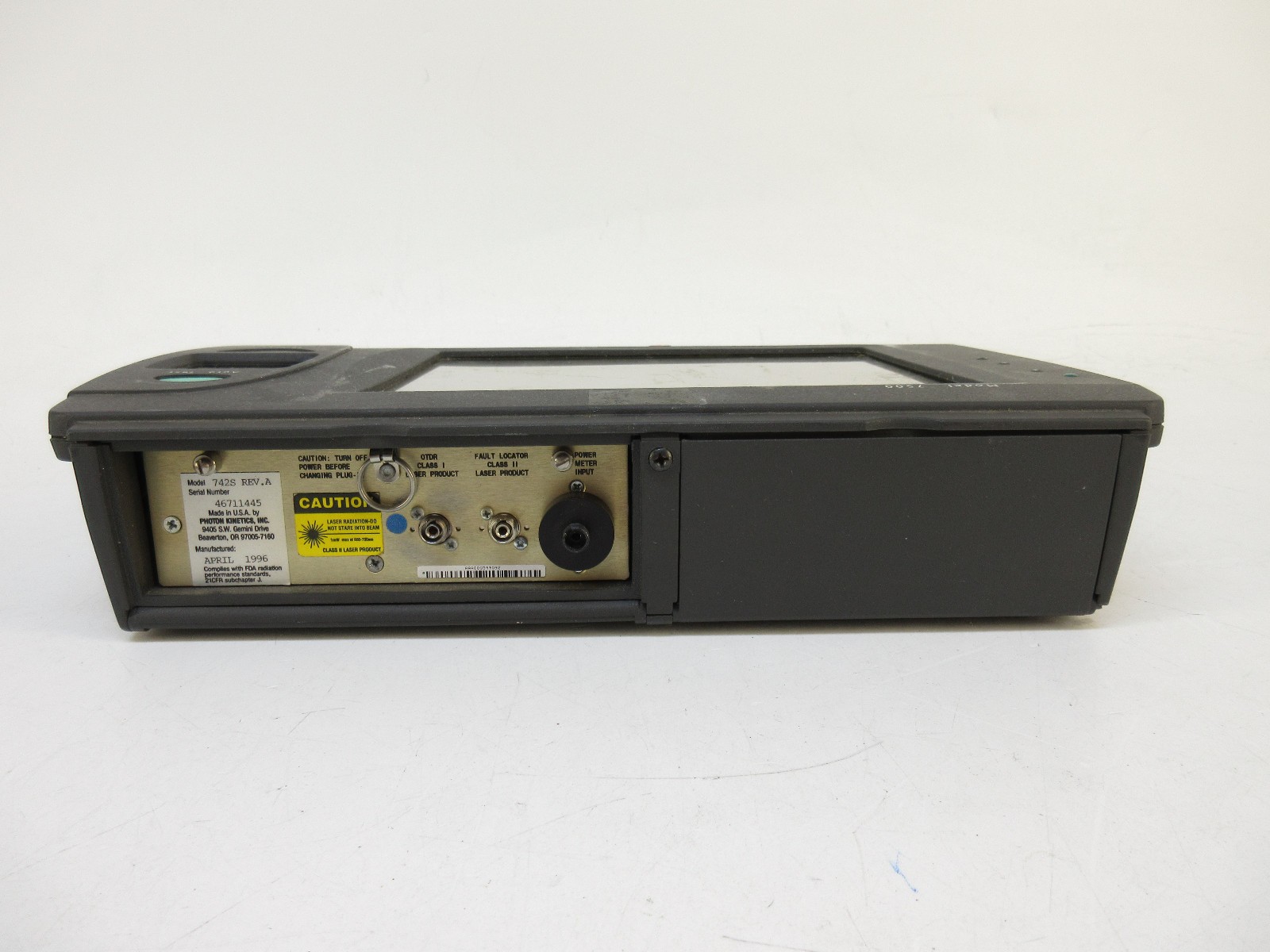 Photon Kinetics 7500 Mini-OTDR Fiber Optic Tester Mainframe w/ 742S Module