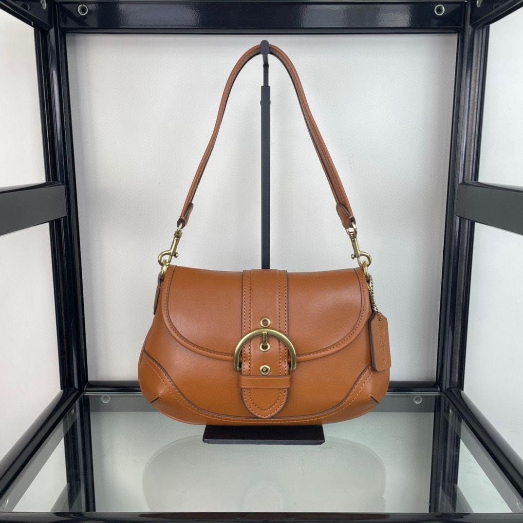 COACH Soho bag in regenerative leather CR699 Brown Outlet New Shoulder