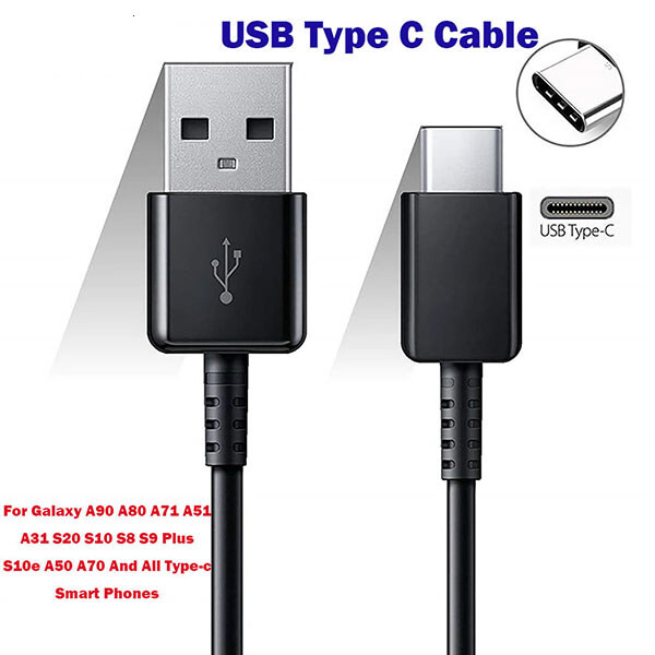 USB Type C Cable Fast Charging For Samsung Galaxy S21 S10 S9 S8 Plus Note 10+ 9
