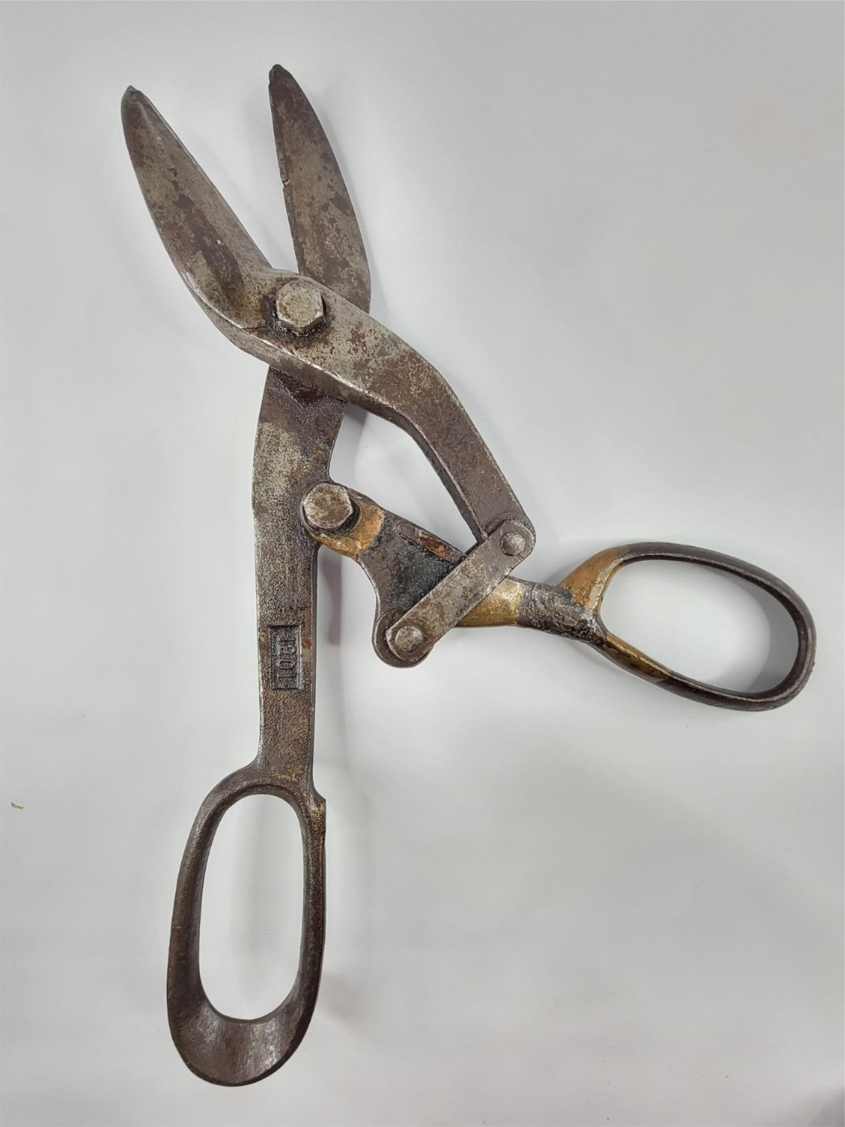Bartlett Mfg Detroit MI 1201 Compound Shears Tin Snips Sheet Metal 12" Vintage