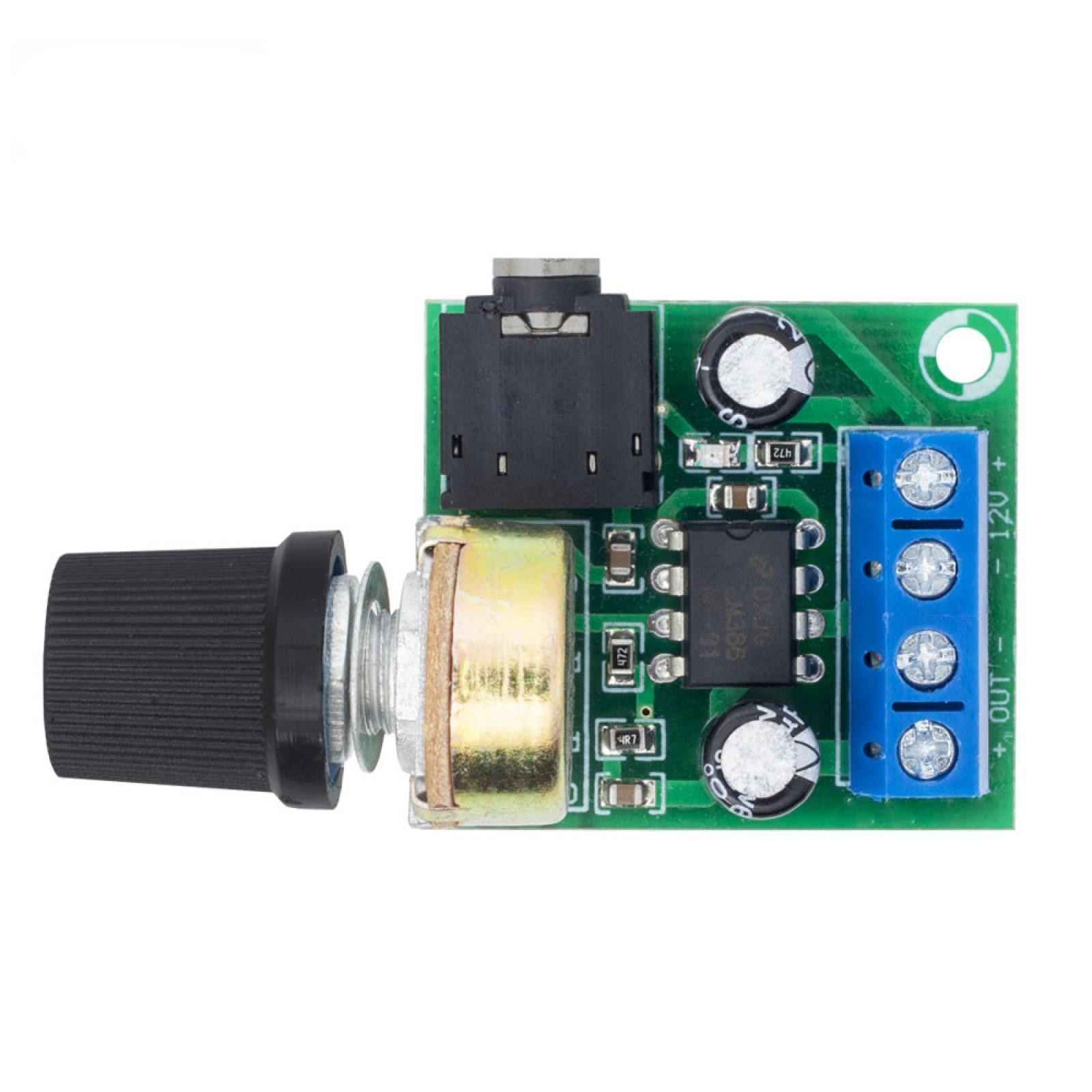 Adjustable Volume LM386 Mini Audio Power Amplifier Board DC3~12V Module 2 Pack