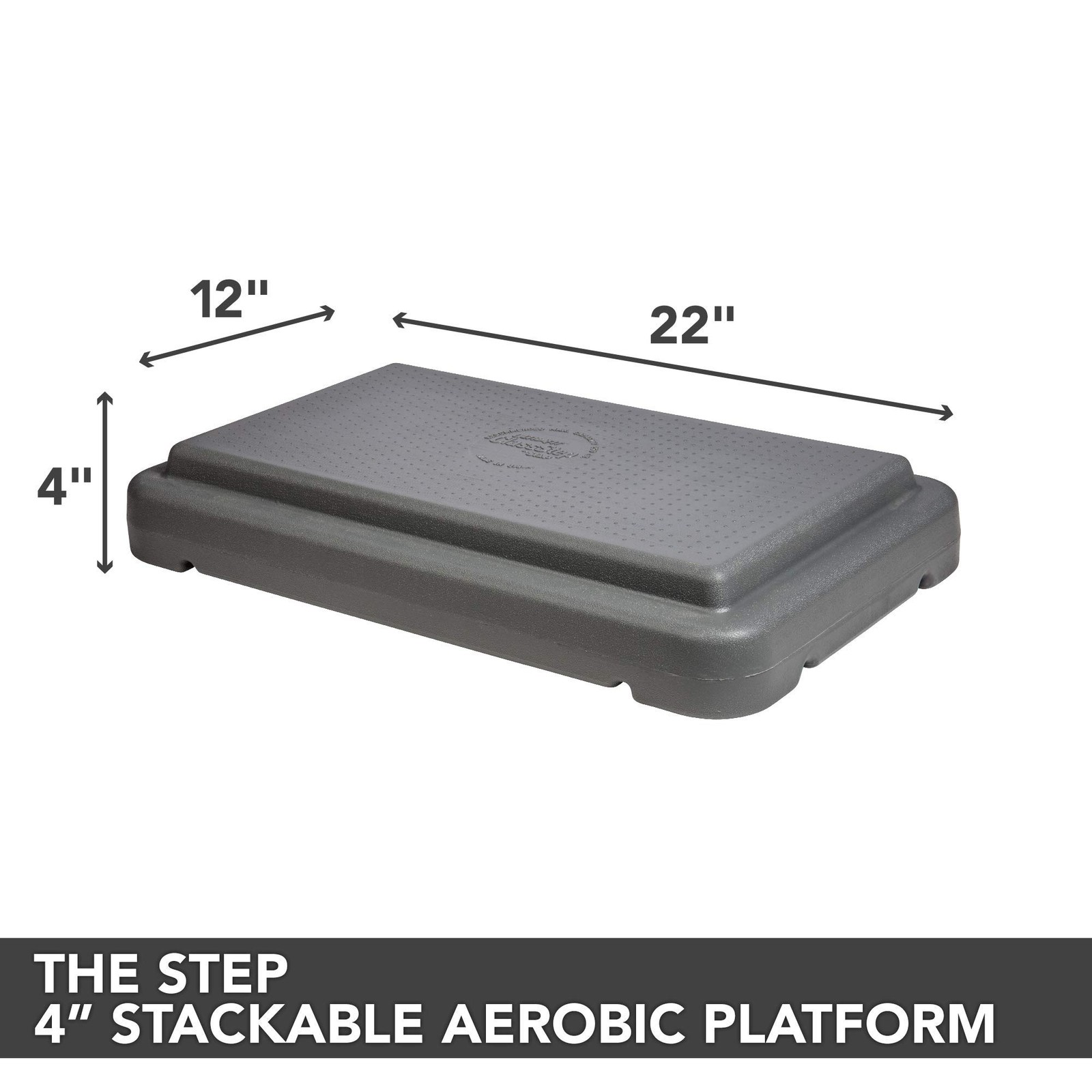 4 Inch Stackable Aerobic Exercise Platform NonSlip, Nonskid Surface