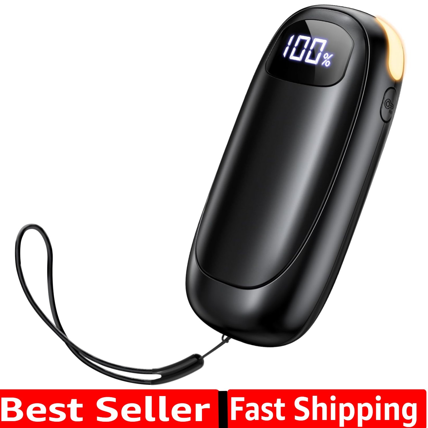 Hand Warmers Rechargeable, Electric Dual-Sided Heating with LED Display & Fla...