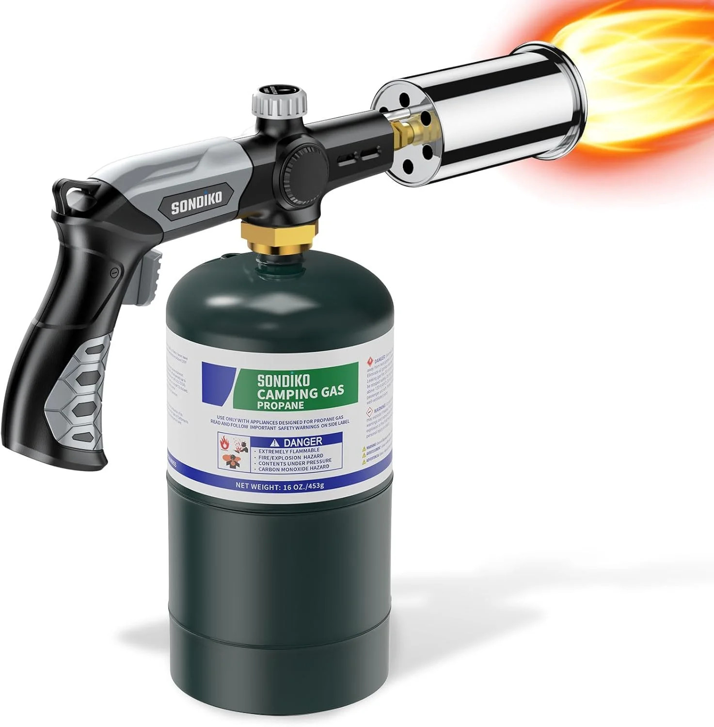 Powerful Grill & Cooking Propane Torch L8010, Sous Vide, Welding Torch, Adjustab