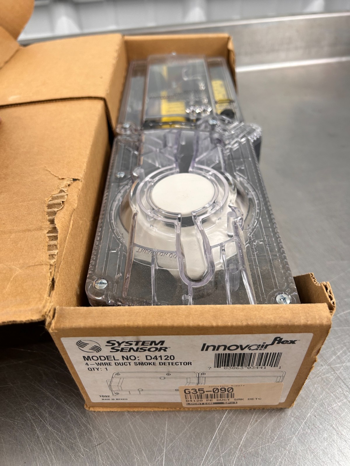 System Sensor D4120 4 Wire Photoelectric Duct Smoke Detector New Open Box