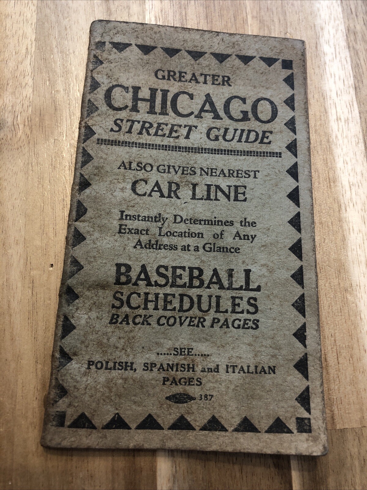 Vintage Chicago Street Guide Gonorrhea Syphilis Cure Ad Booklet c. 1928 Baseball