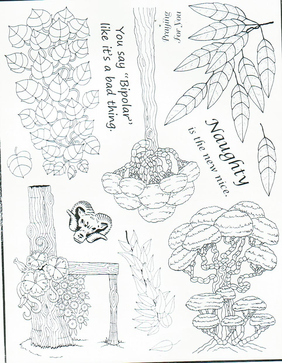 Unmounted Rubber Stamp Plate, Unmounted/Uncut Pink Rubber Stamps