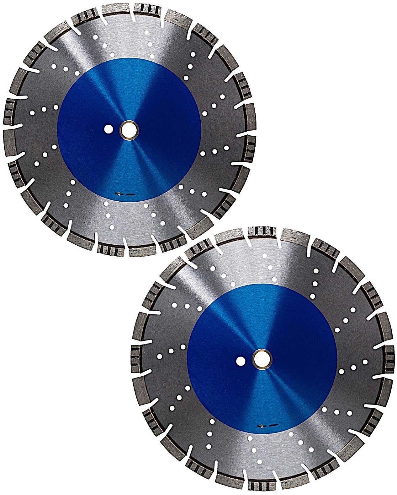 2 PC Saw Blade All Pro Cutting Segmented Concrete Wet And Dry 16"x .140" x 1"