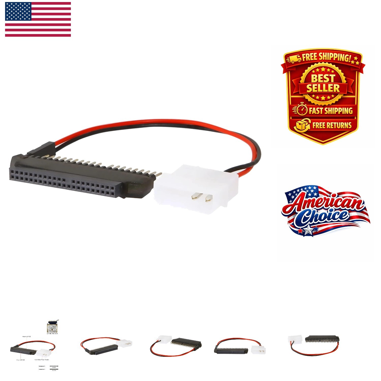 Effortless 2.5-inch to 3.5-inch IDE Adapter for Notebook-to-Desktop Applications