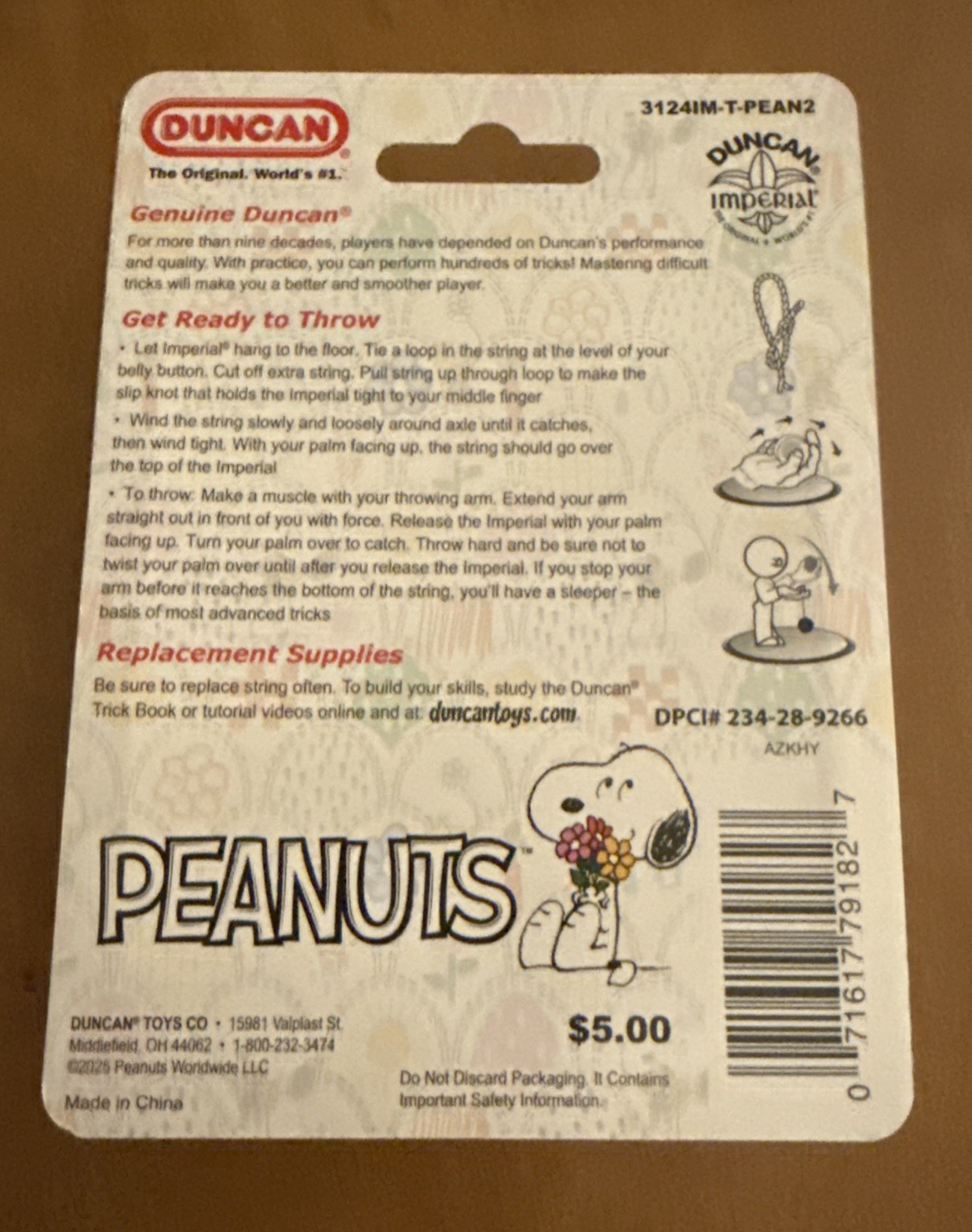Duncan Imperial Yo-Yo Peanuts Theme Special Edition New Sealed