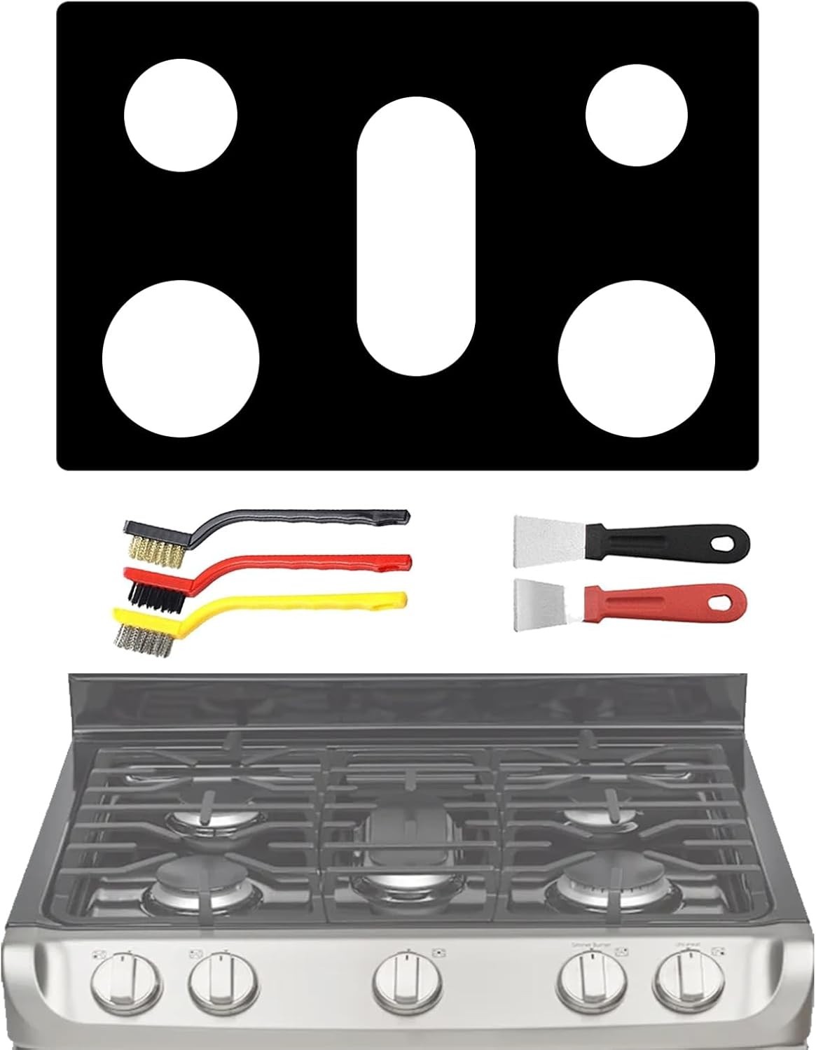 Stove Protector Liner for 30" LG Gas Range Model LGLDG4315 LRG4115 LRG4113 LDG43