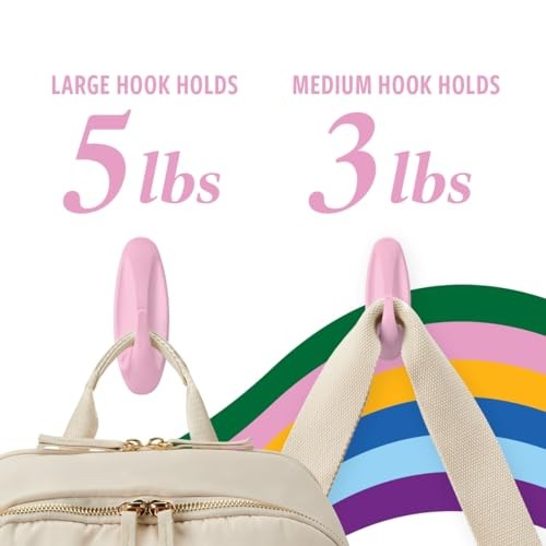 Command Mixed Designer Hook Pack, 10 Hooks, 16 Strips | Command Lilac Lemonade