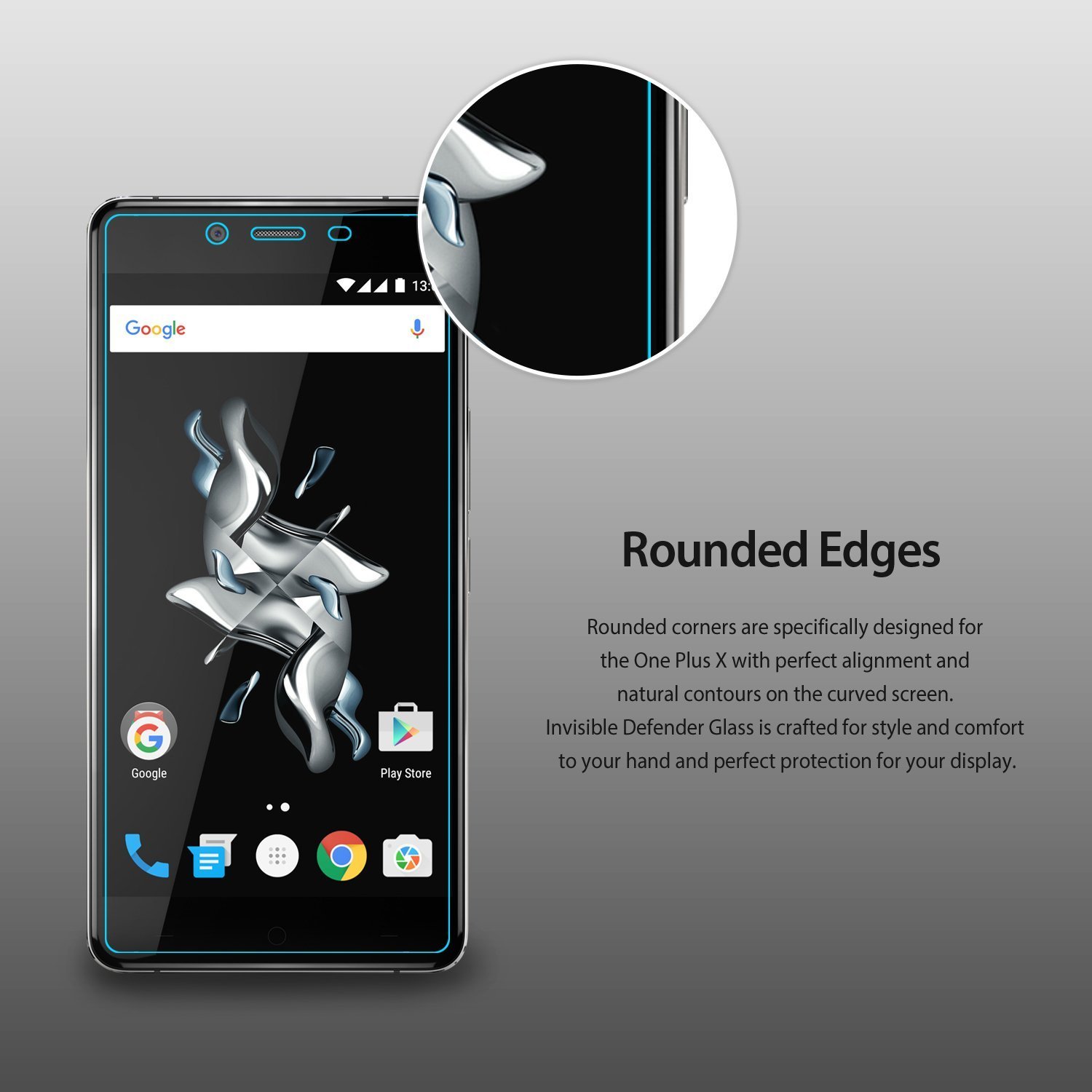 For OnePlus X Screen Protector Premium Tempered Glass, Ringke Invisible Defender