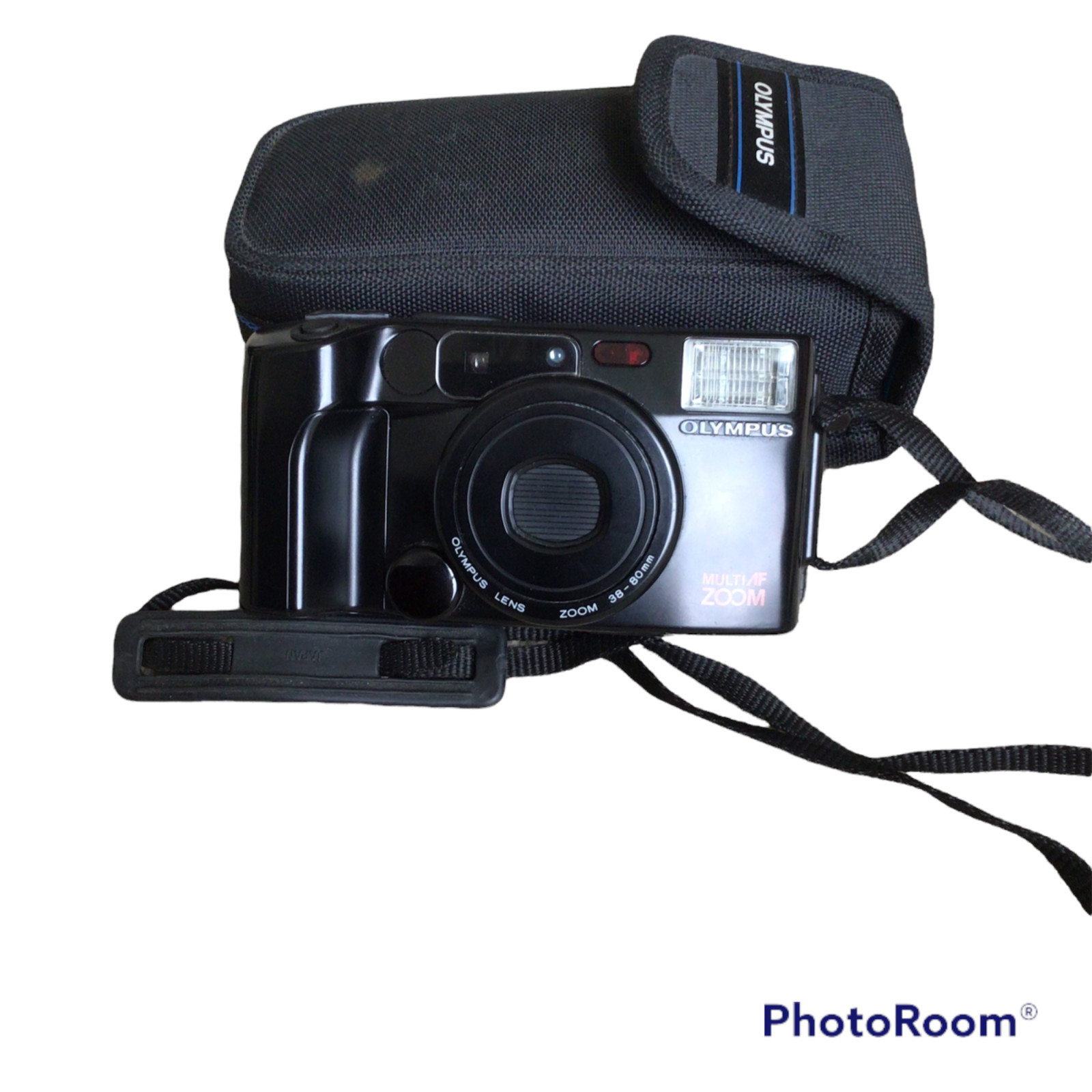 Olympus AZ-200 Superzoom Point and Shoot Film Camera &Case Untested/PARTS ONLY