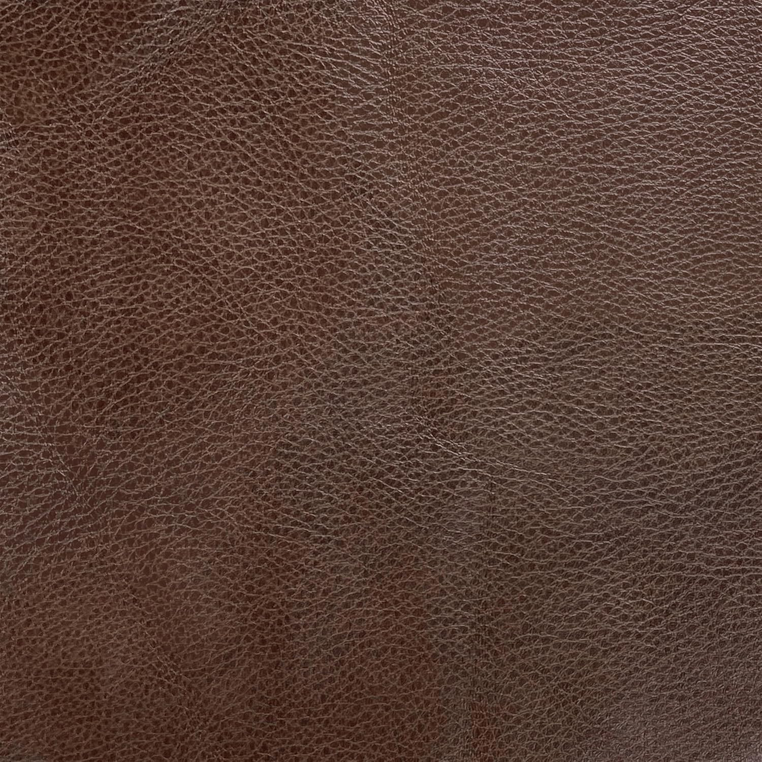 Square Ottoman with Lift off Top - Brown Faux Leather