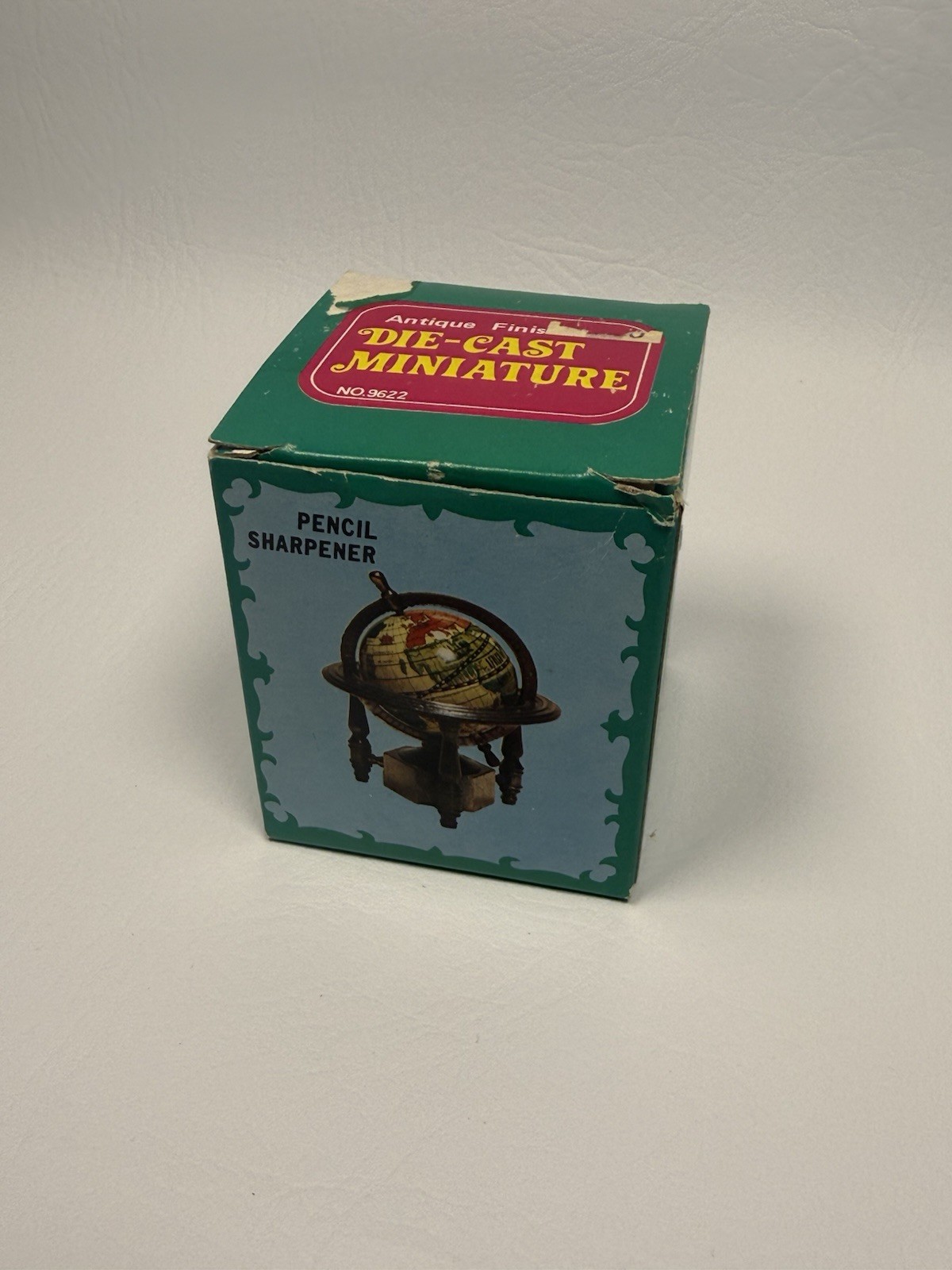 Vintage Die Cast Miniature Globe Pencil Sharpener