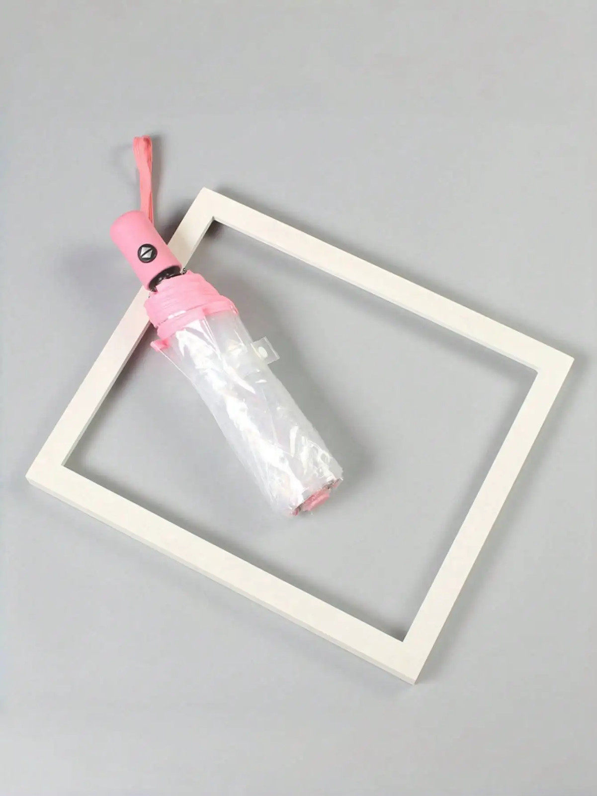 1PC Transparent Automatic Folding Umbrella | 8-rib Wind-Resistant Design