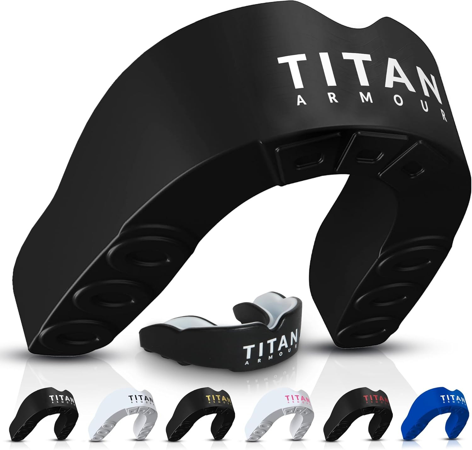 Titan Armour® Mouth Guard Boxing | Premium Dual-Layer | Case Included | Adult &