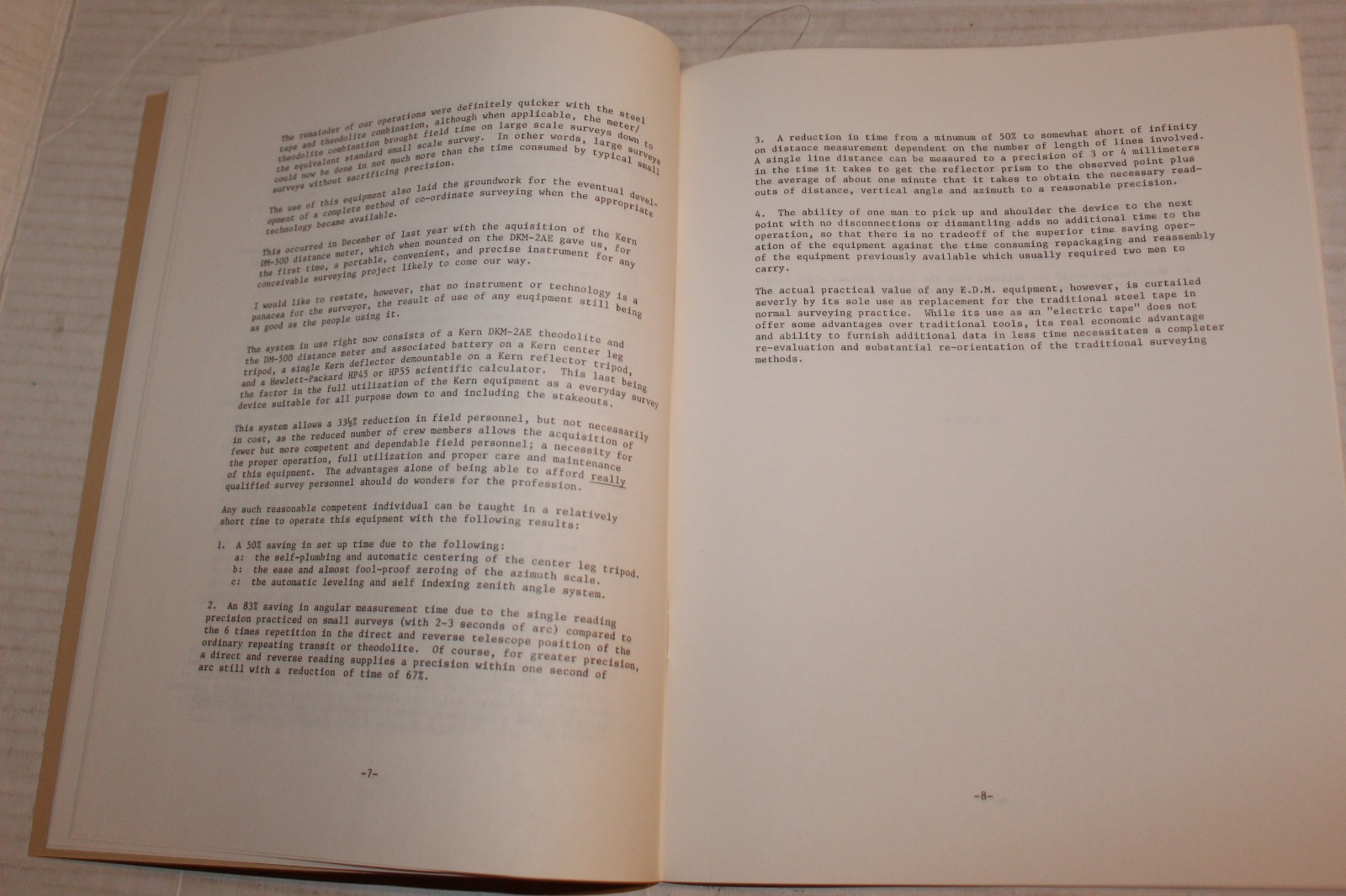Self Study Guide In EDM Electronic Distance Measuring Systems Vintage Booklet