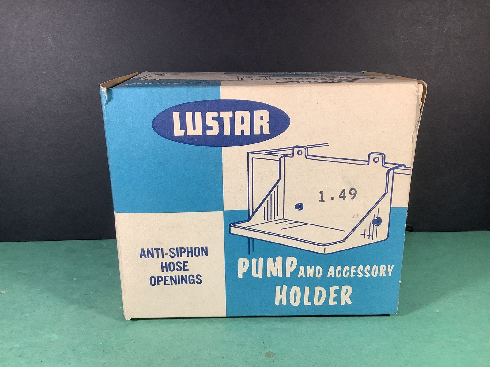 VTG Lustar Pump Holder BOX ONLY | Vintage Aquarium Product EMPTY BOX