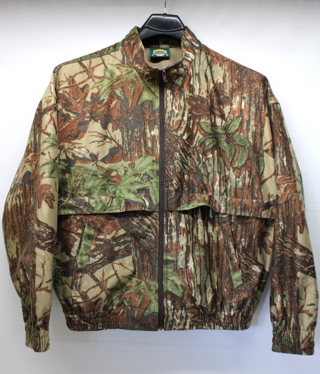VINTAGE CABELA'S MEN'S REALTREE CAMO UNLINED BOMBER HUNTING JACKET