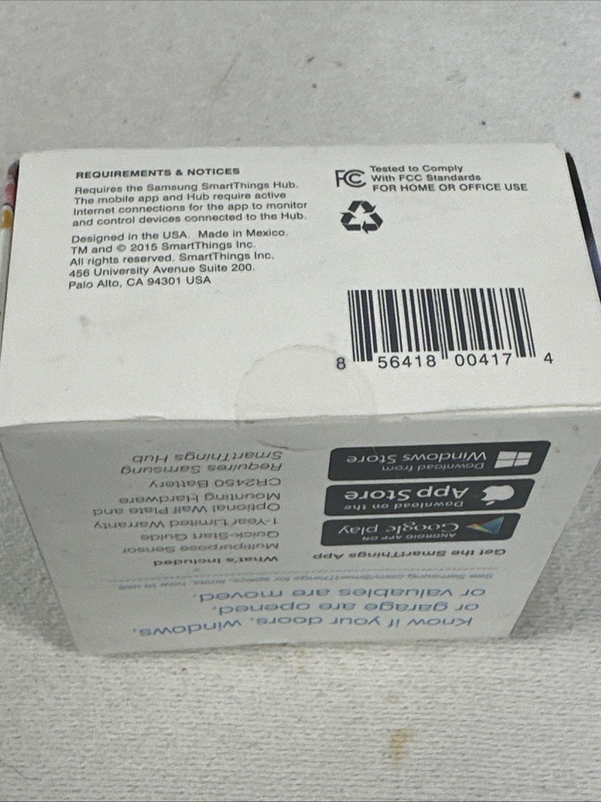 Samsung SmartThings Multipurpose Sensor - (F-MLT-US-2) New