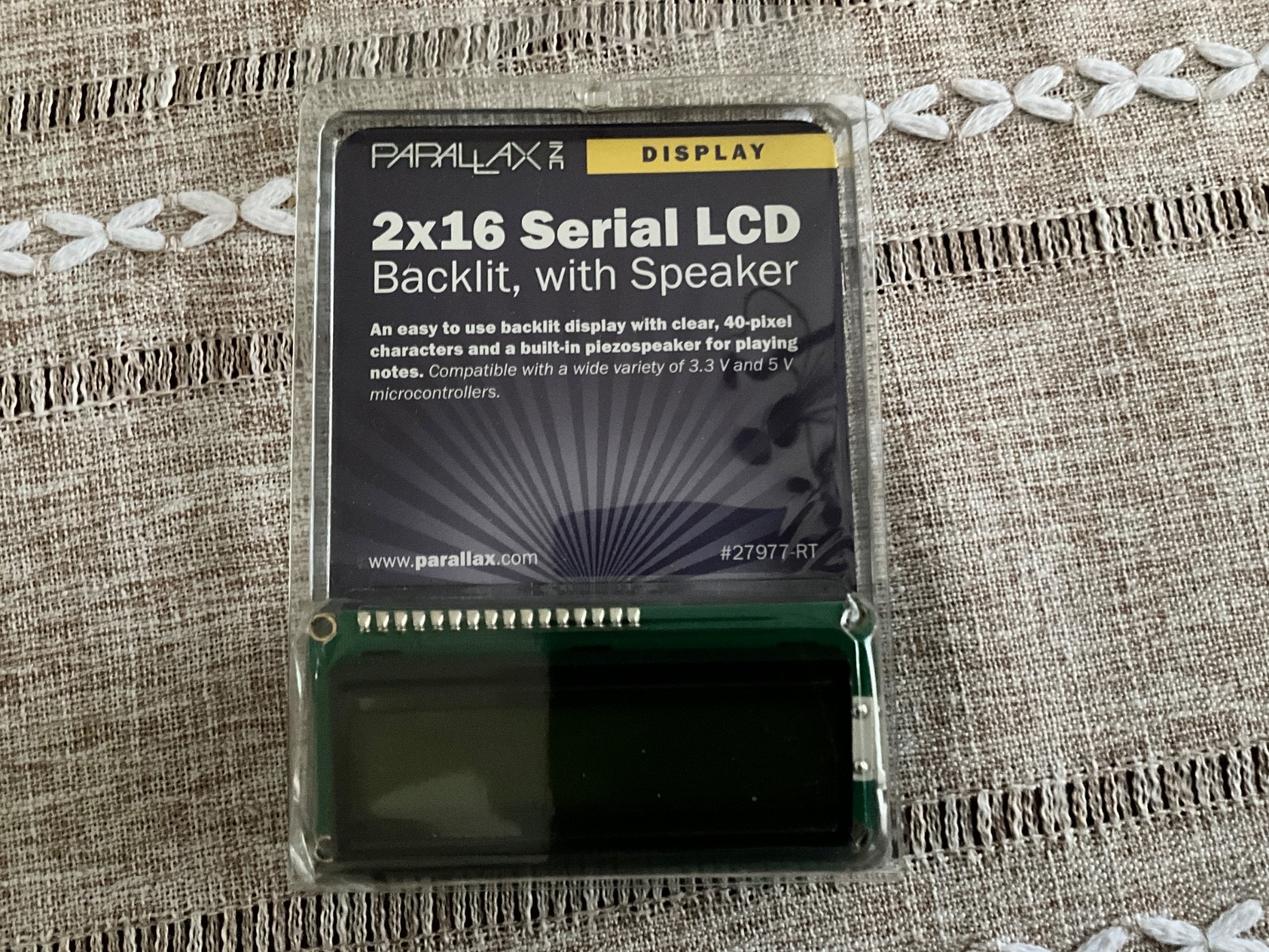 2x16 Serial LCD backlit with speaker