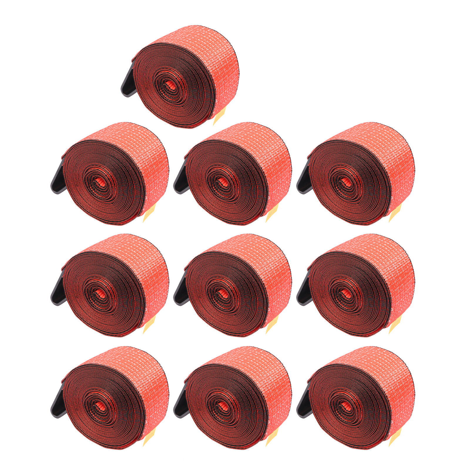 10 Pack 4"x30' Winch Straps w/ Flat Hook Flatbed Truck Trailer Tie Down Strap