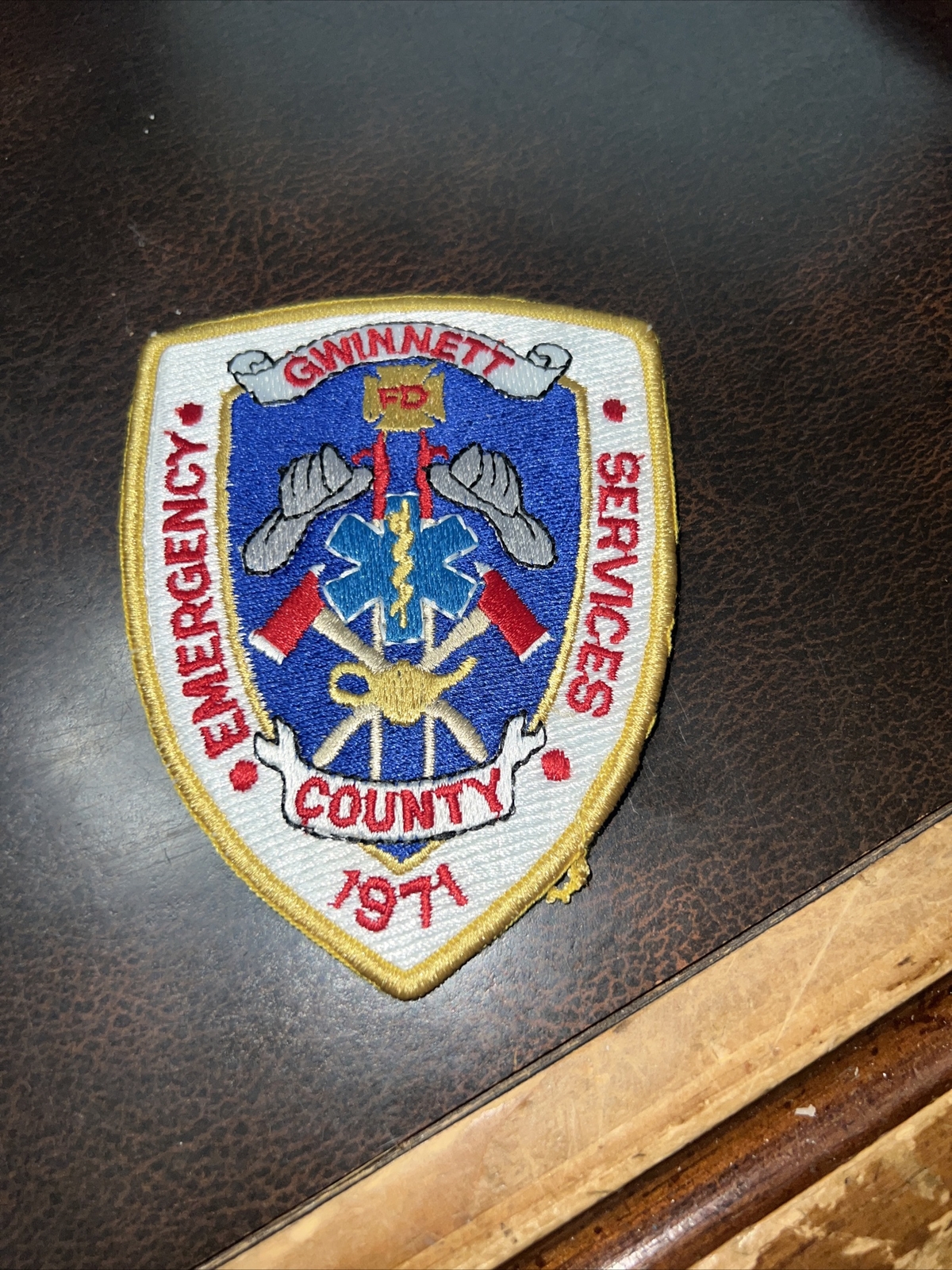 Vintage Obsolete Georgia Fire Department Patch Gwinnett
